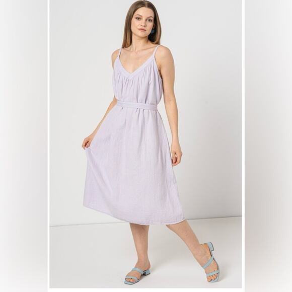 NWT GAP lilac midi dress - Picture 1 of 10